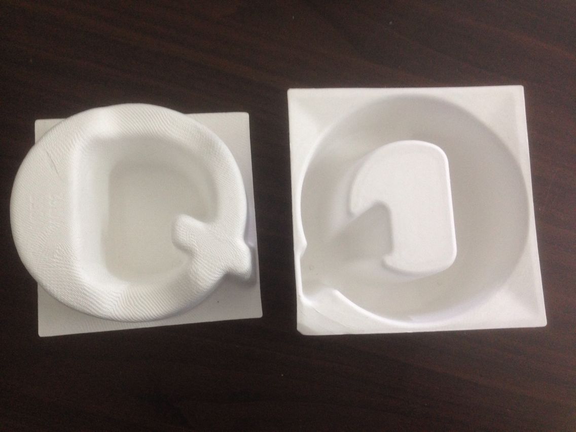 molded pulp inserts for handwatch packaging