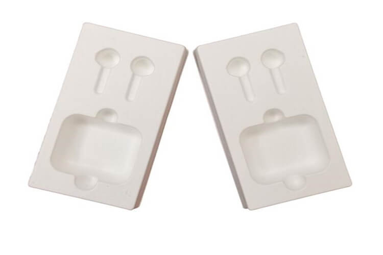 paper pulp trays for earphone packaging