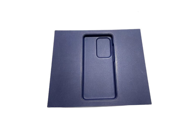 blue colored cellphone pulp trays